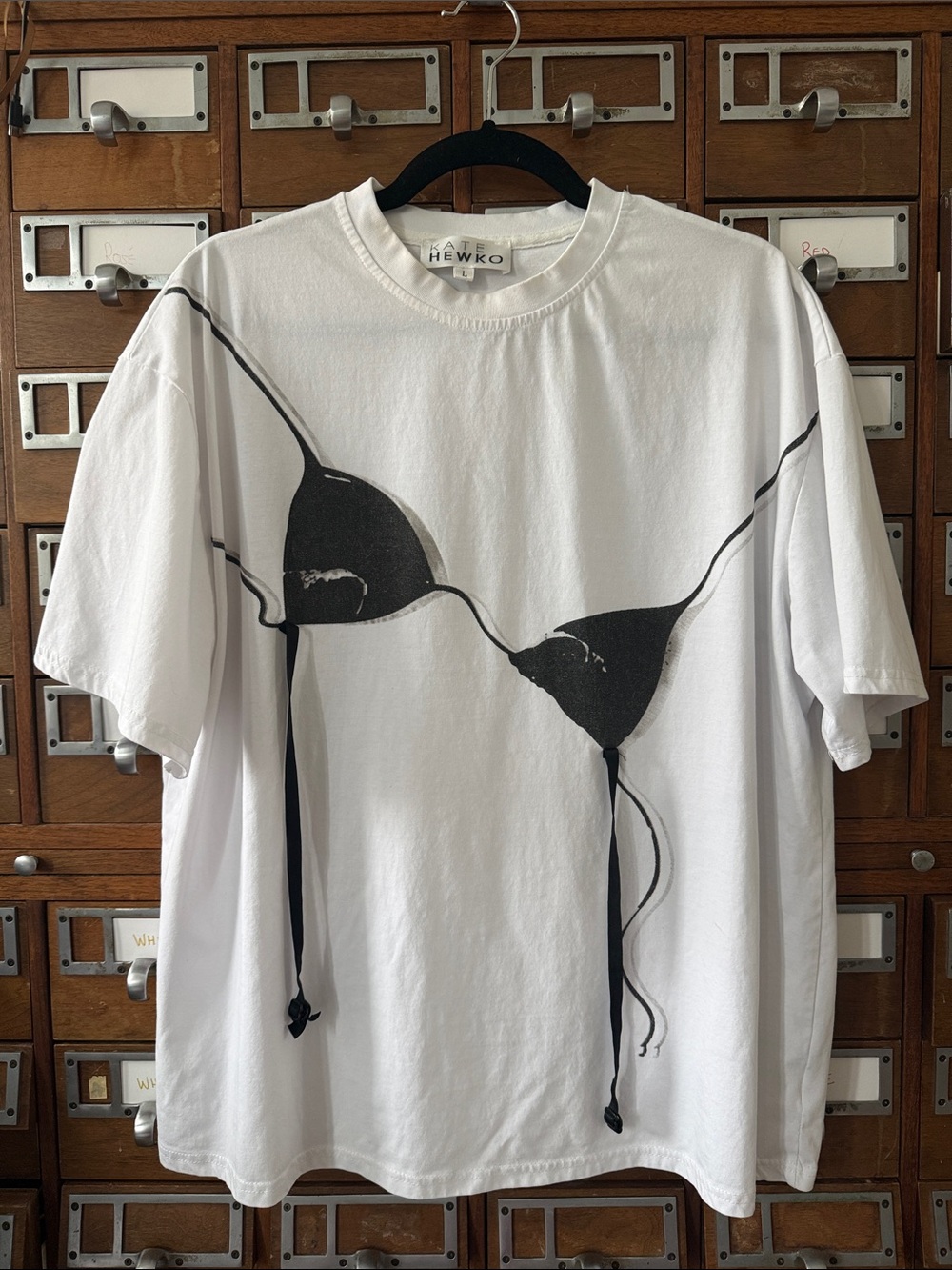 Trompe L’Oeil Bra Top 3D Straps Kate Hewko Size Large